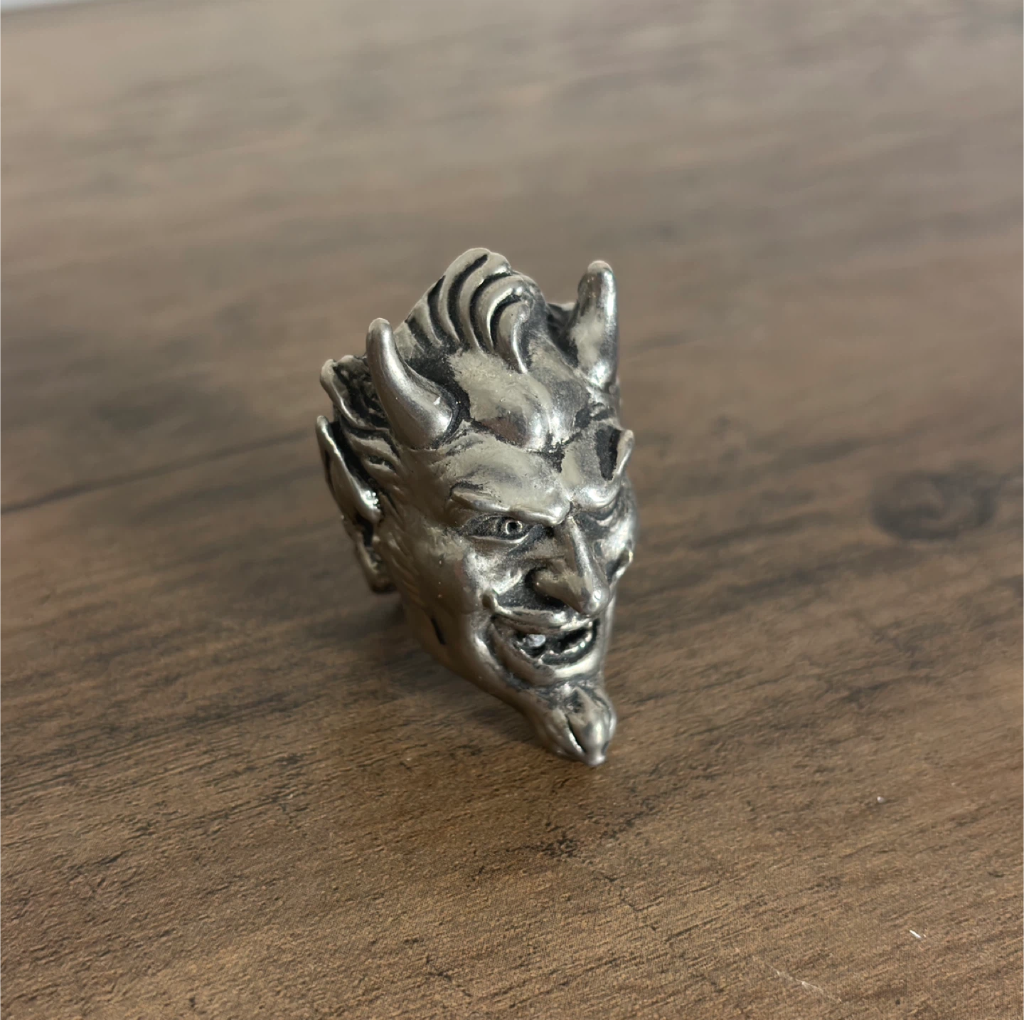Han Cholo Devil Head Ring 925 Silver - Hurry Up!