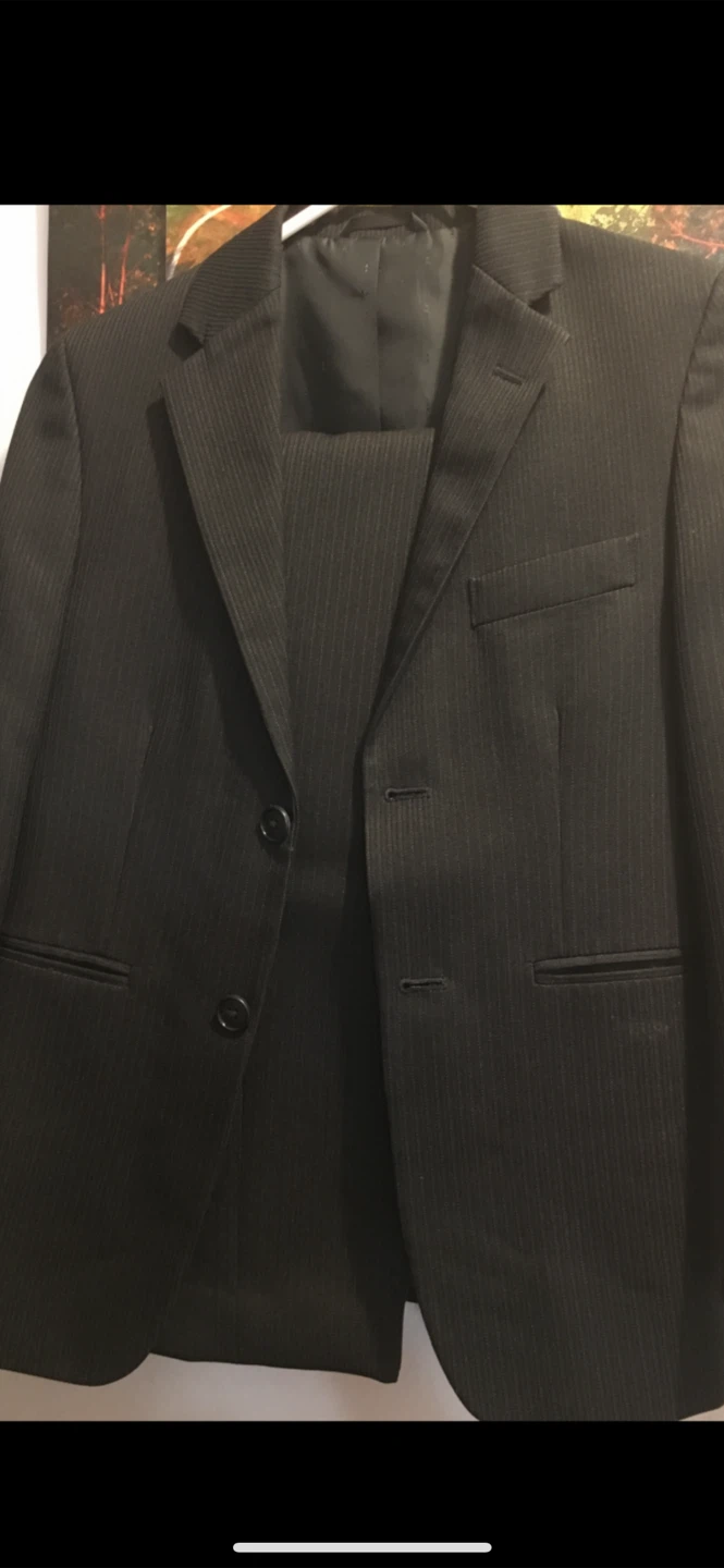 Boy 9-10 years Pinstripe Suit Jacket and Pants