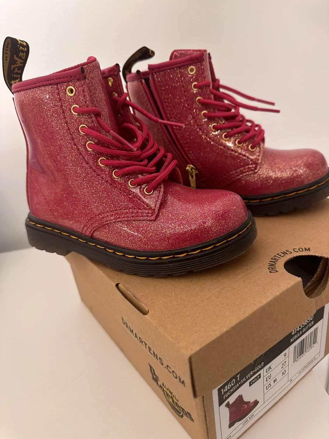 Dr. Martens 1460 T Nebula Glitter Boots Size 10