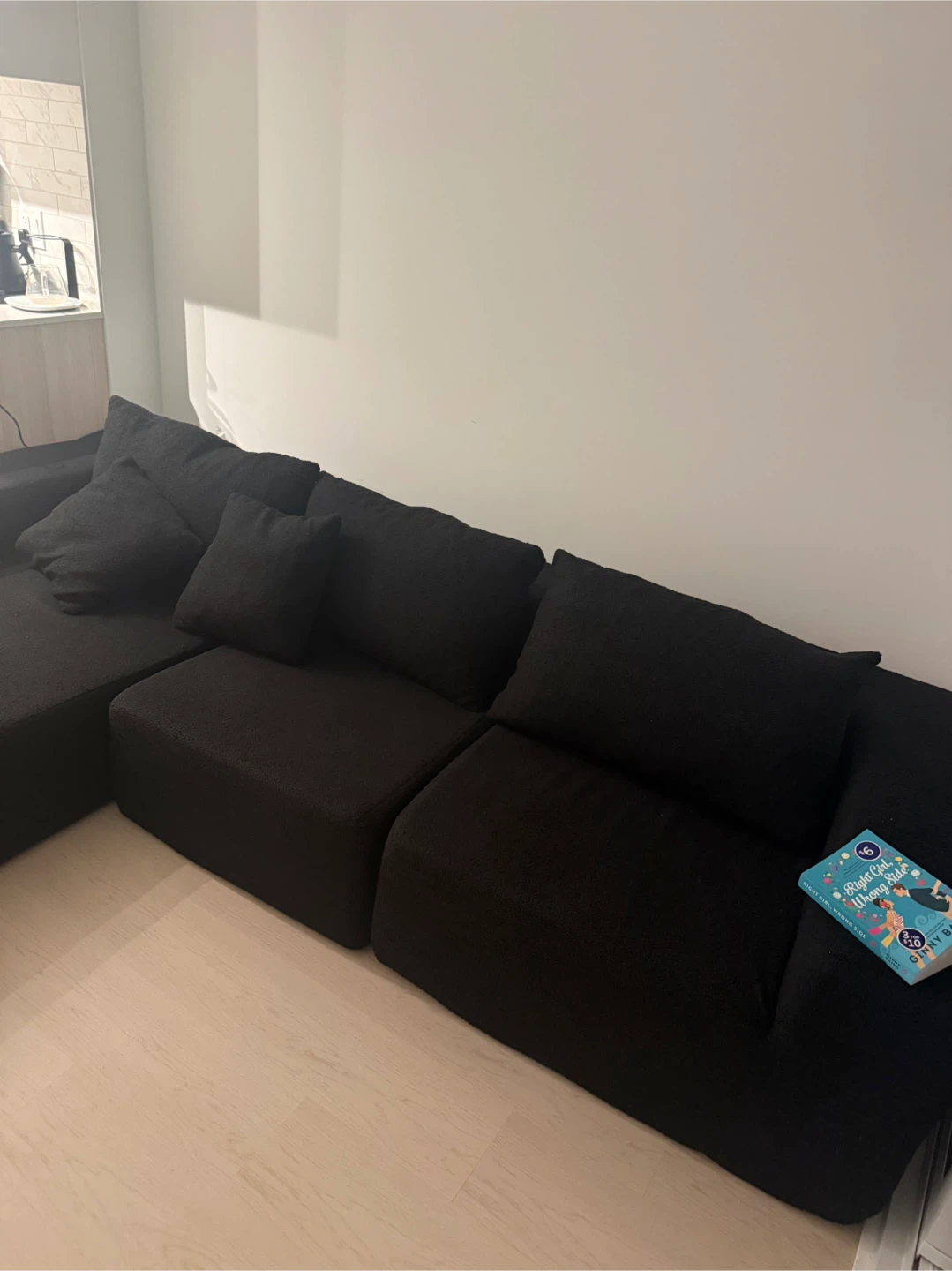 Black Sectional Sofa - photo 2