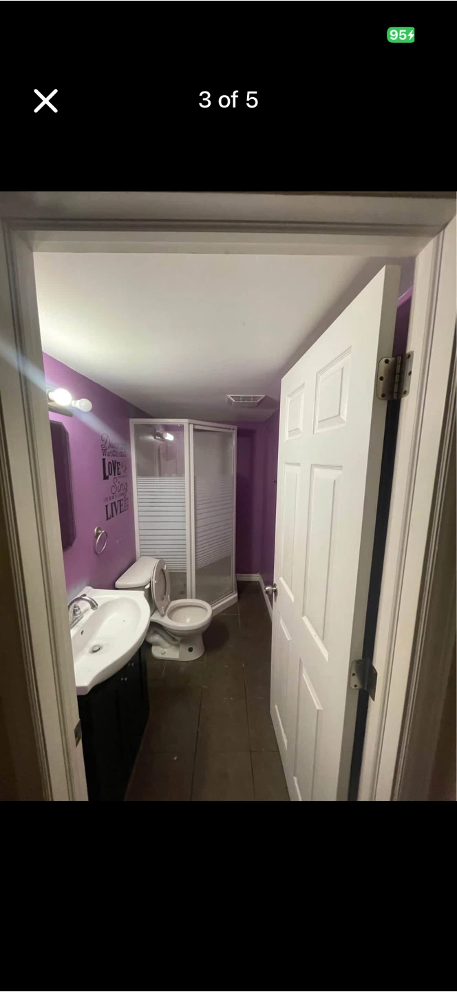 Basement for rent.