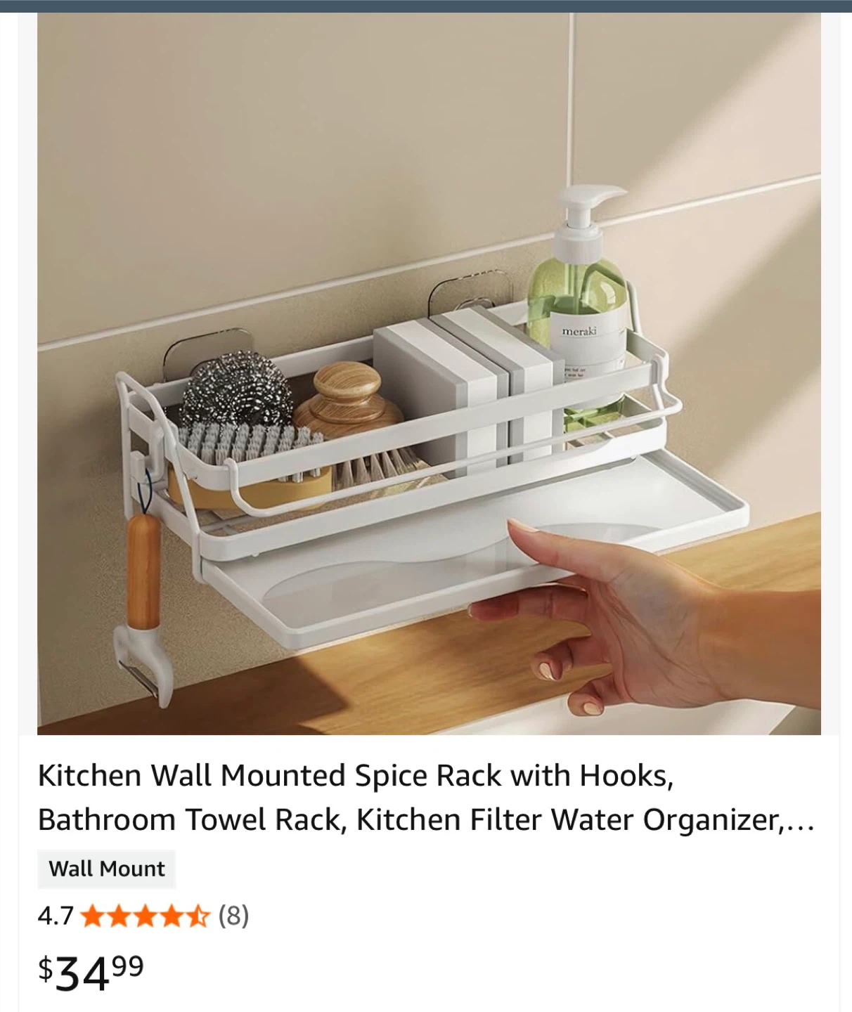 BRAND NEW White Kitchen Organizer Rack - photo 4