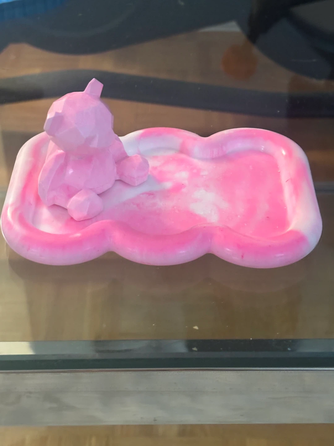 Handmade Resin Decor Set - Blue & Pink