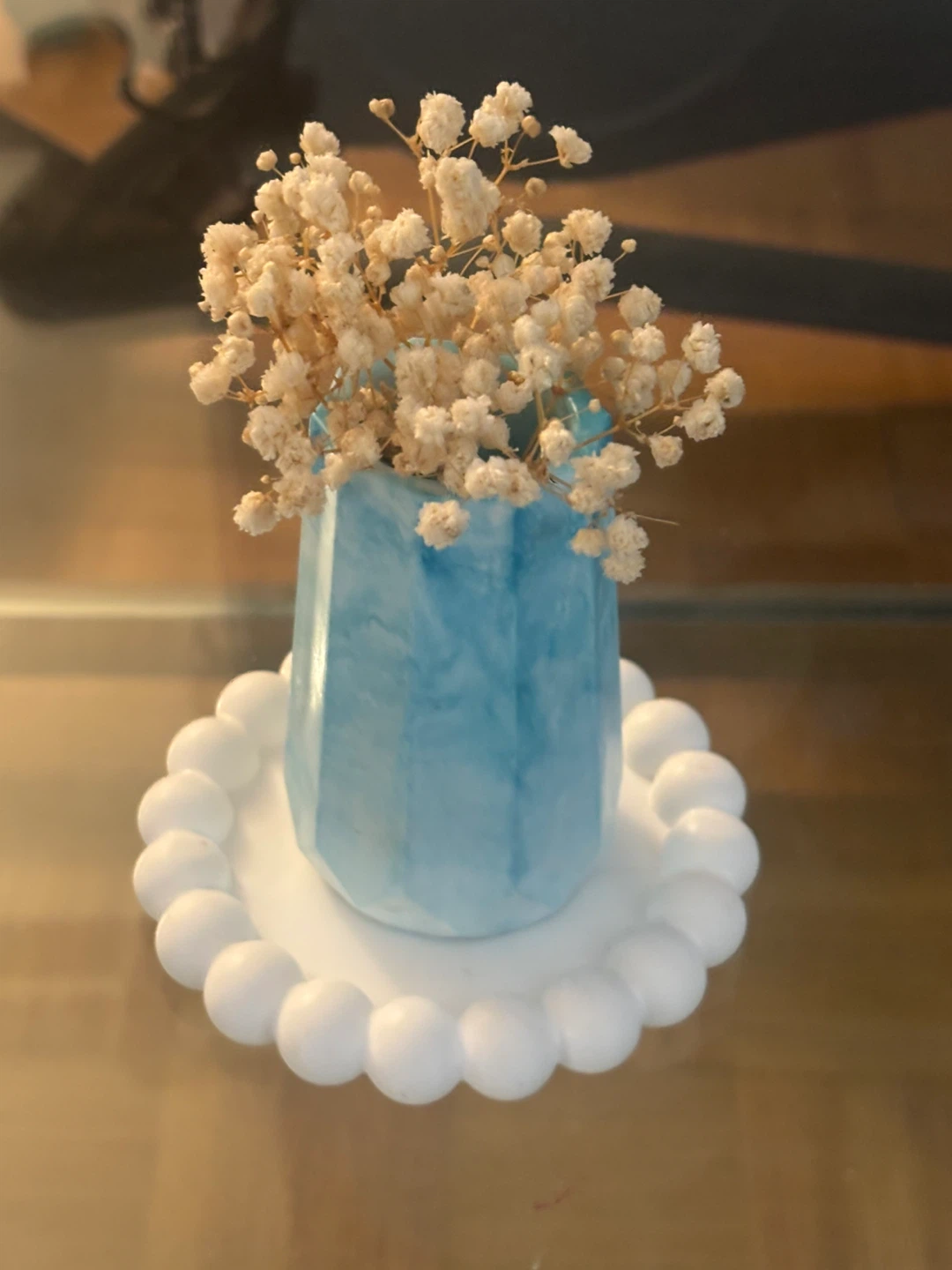Handmade Resin Decor Set - Blue & Pink - photo 3