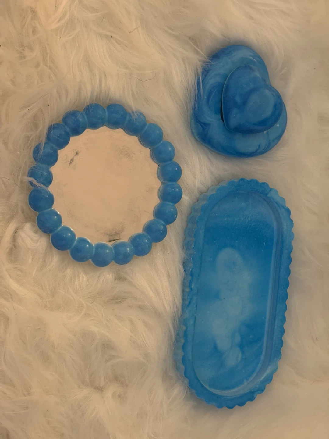 Handmade Resin Decor Set - Blue & Pink - photo 5