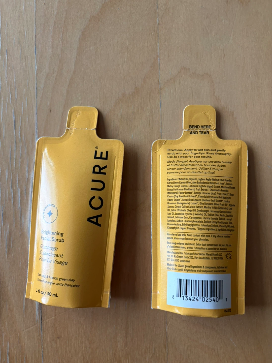 🧡 ACURE Brightening Facial Scrub
