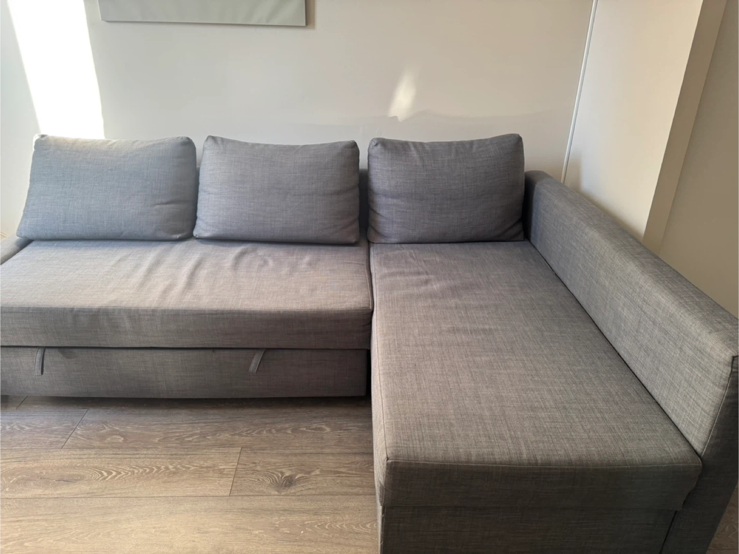 Grey Sectional Sofa with Storage - photo 2