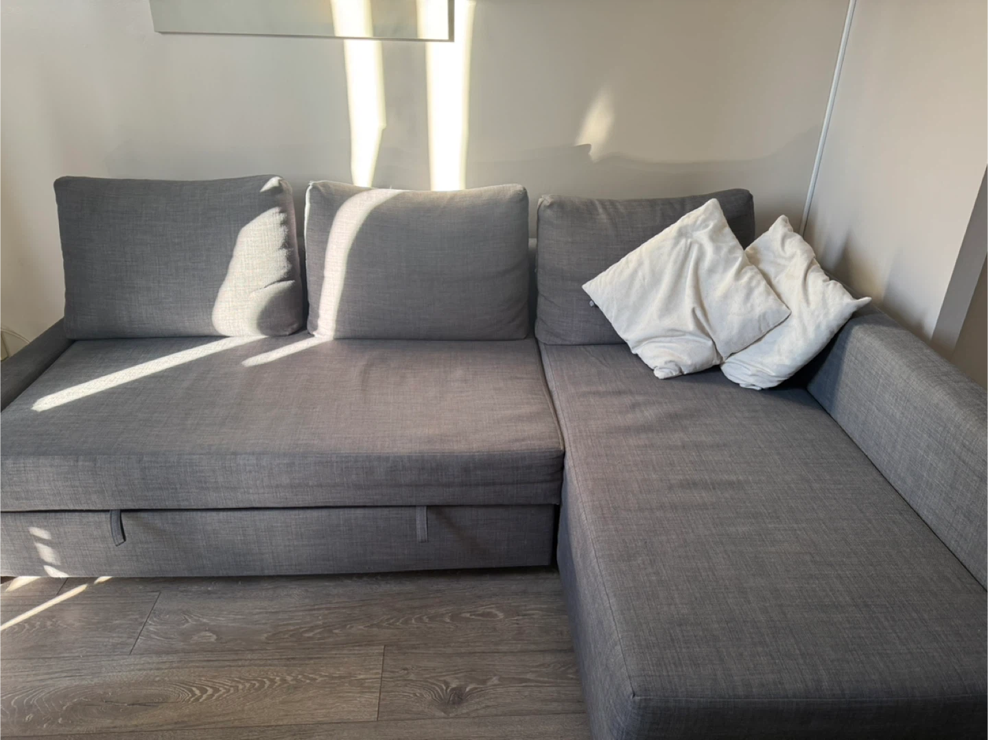 Grey Sectional Sofa with Storage