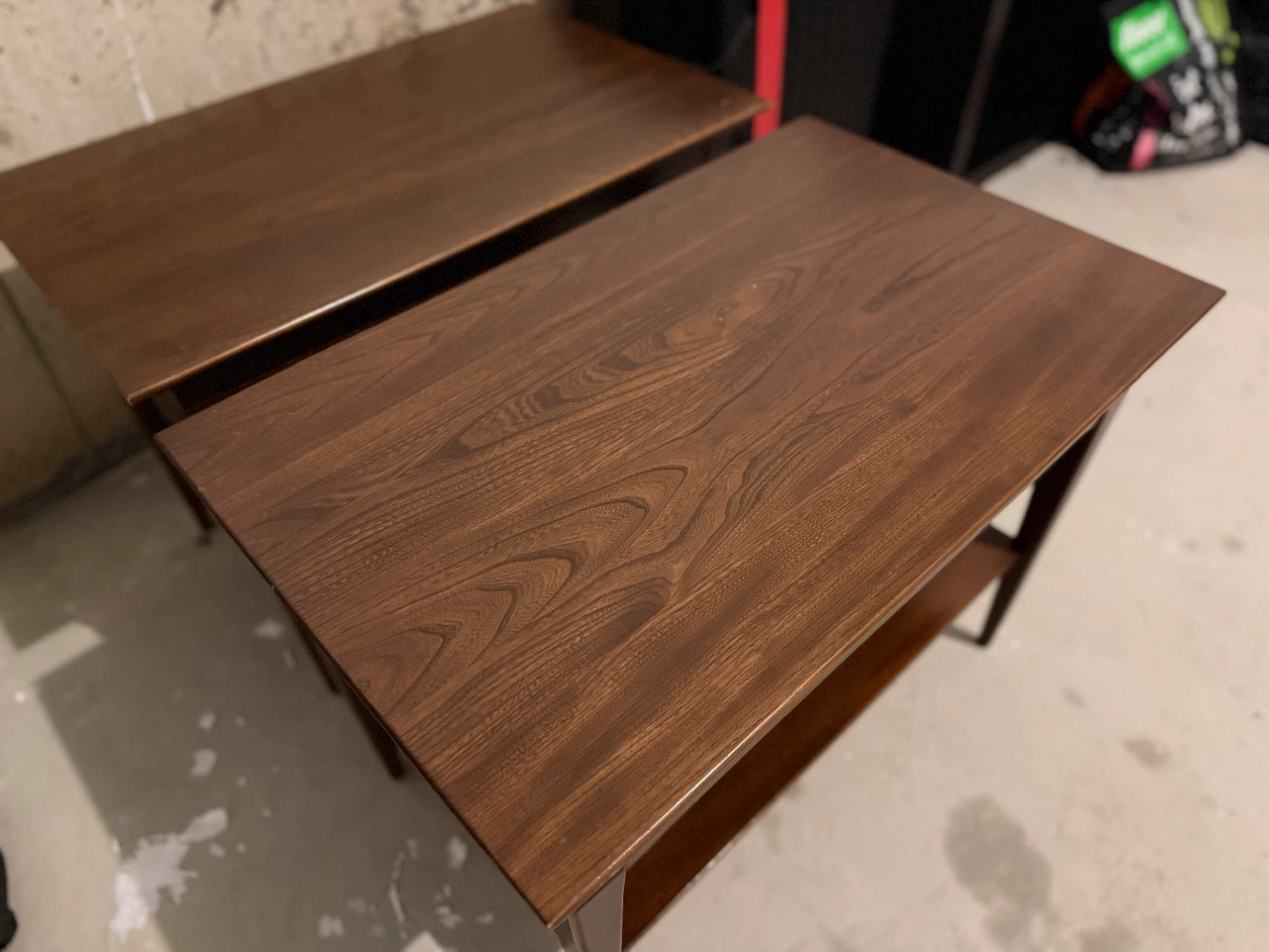 Vintage MCM Wooden End Tables with Drawer (Set of 2) - photo 3
