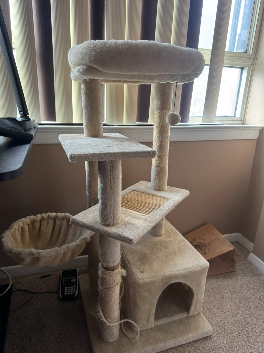 Multi-Level Cat Tree with Hammock and Condo