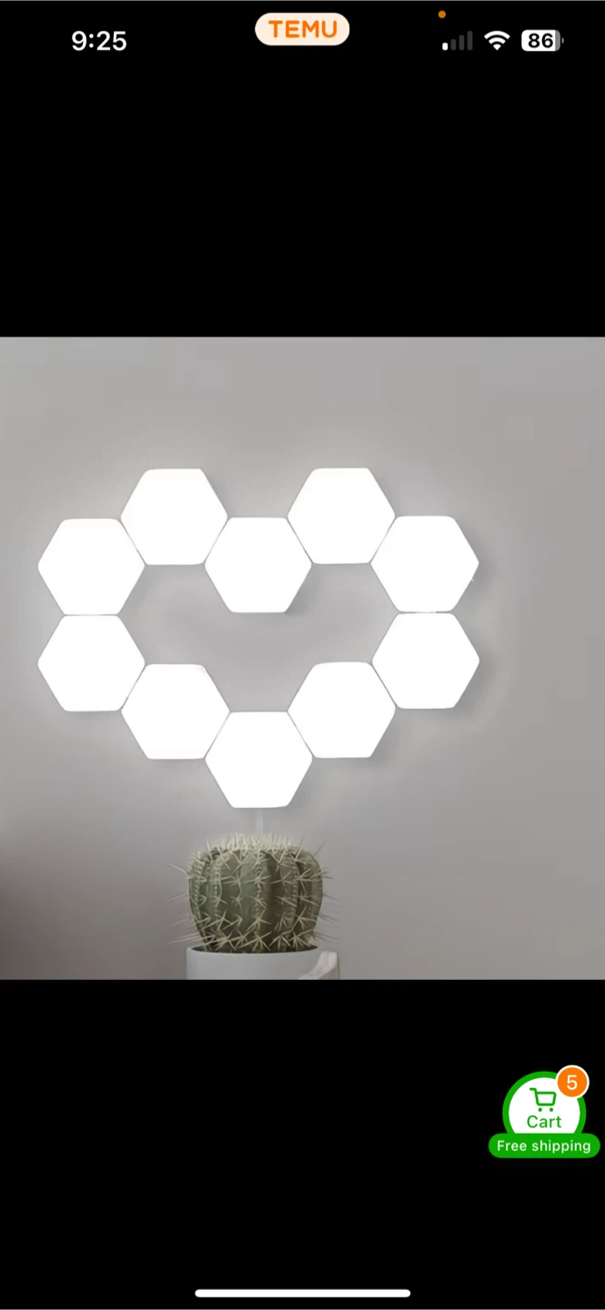 Modular Hexagon LED Wall Lights - photo 4