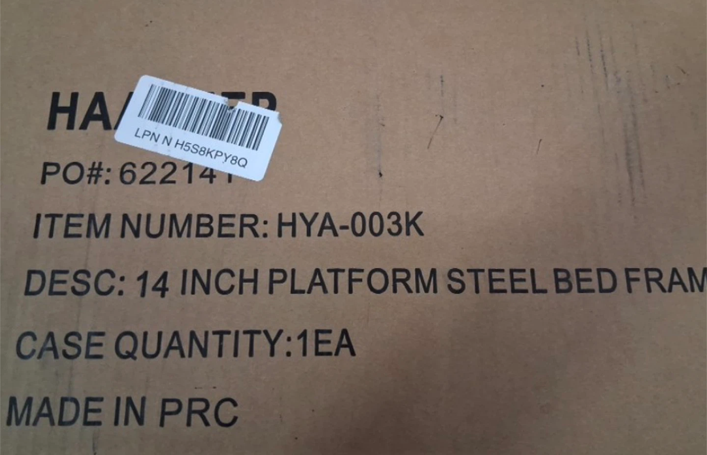 14 Inch king  Platform Steel Bed Frame - photo 2