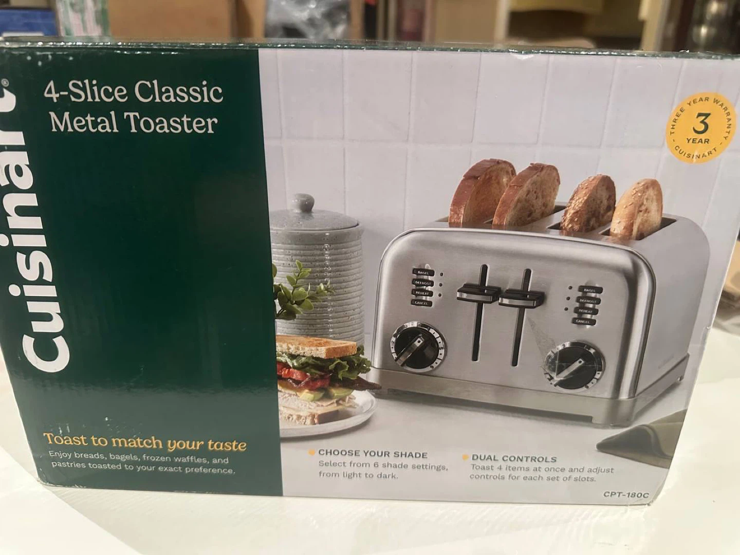 Cuisinart 4-Slice Classic Metal Toaster