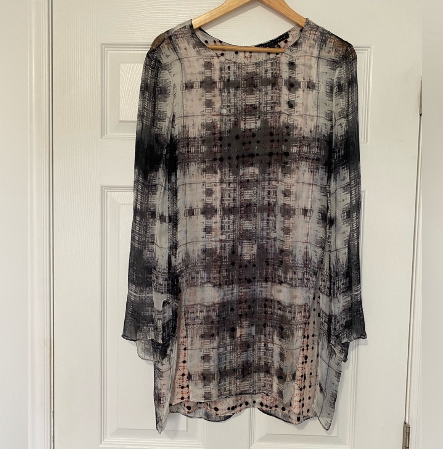 Theyskens' Theory Silk Tunic Dress Size M - photo 2
