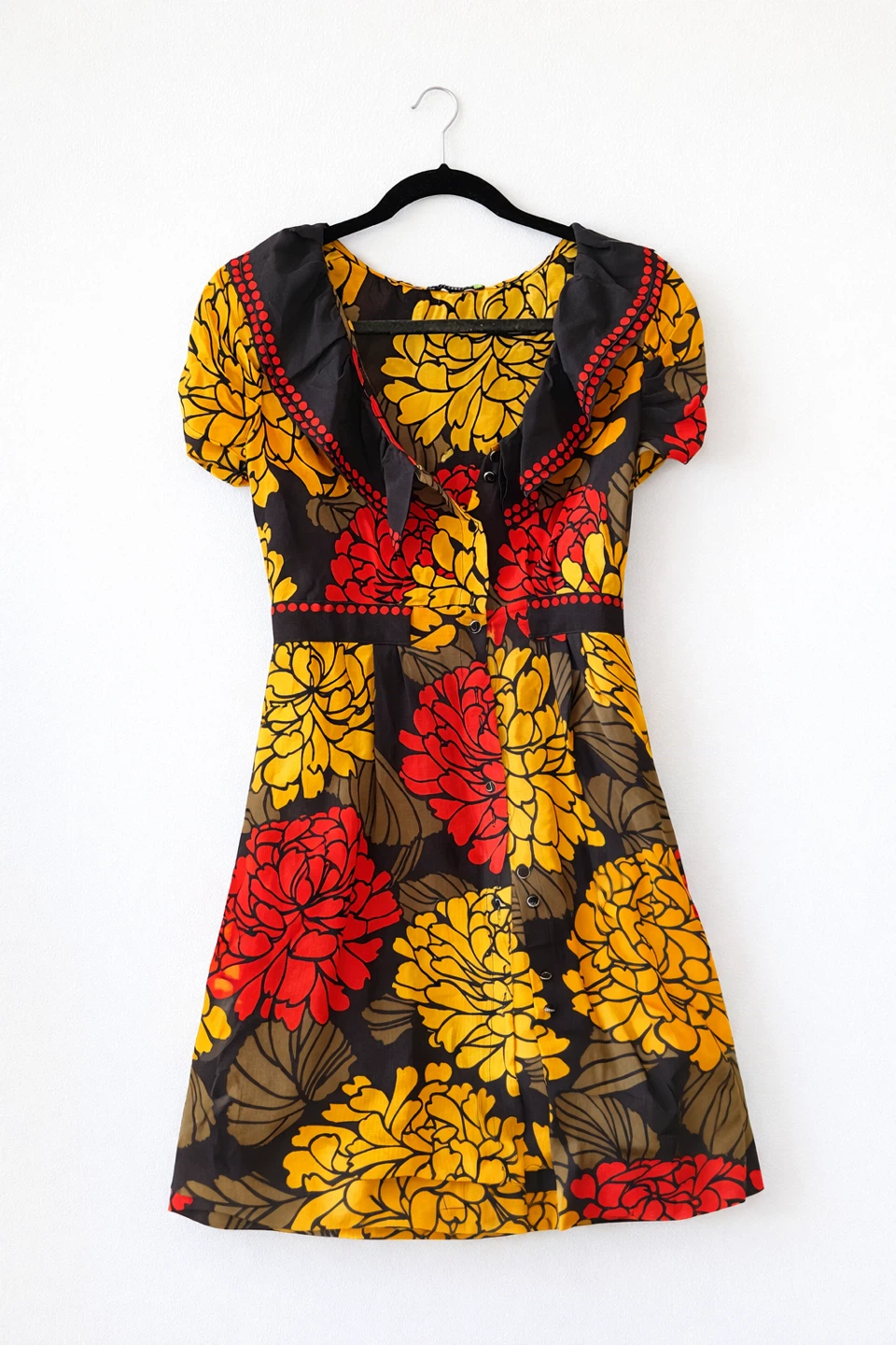 Leifsdottir 100% Silk Floral Dress