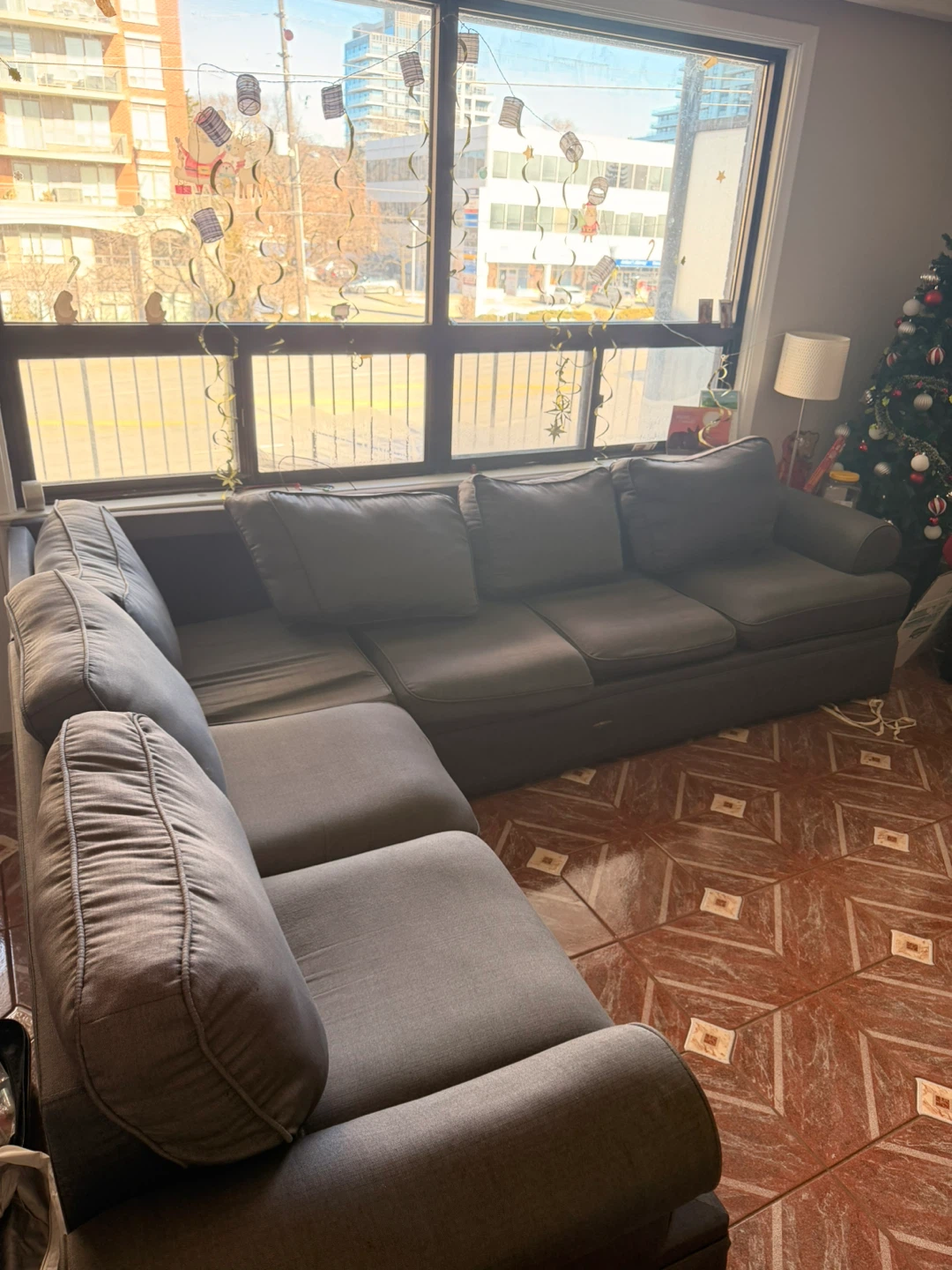 Free Grey Sectional Sofa - photo 2