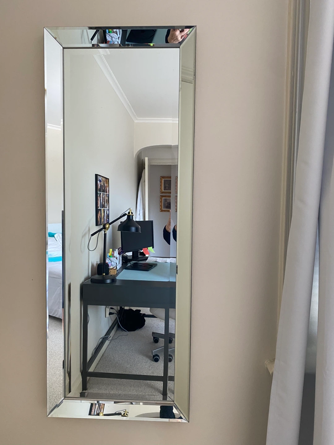 Tall Rectangular Bevelled Mirror