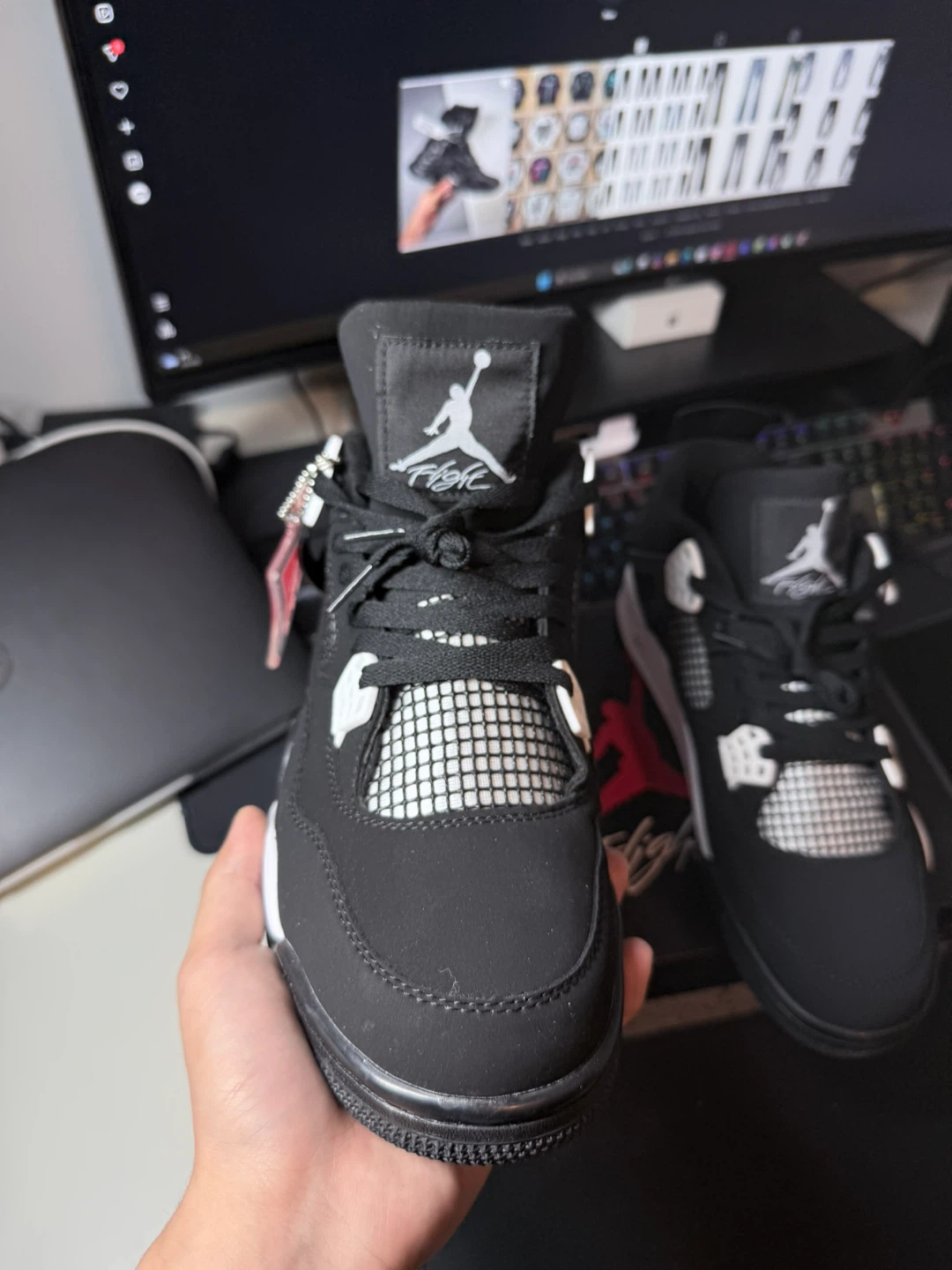 Air Jordan 4 "Black Cat" Men's Shoes - photo 2