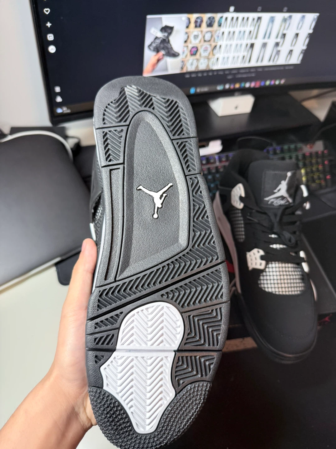Air Jordan 4 "Black Cat" Men's Shoes - photo 4