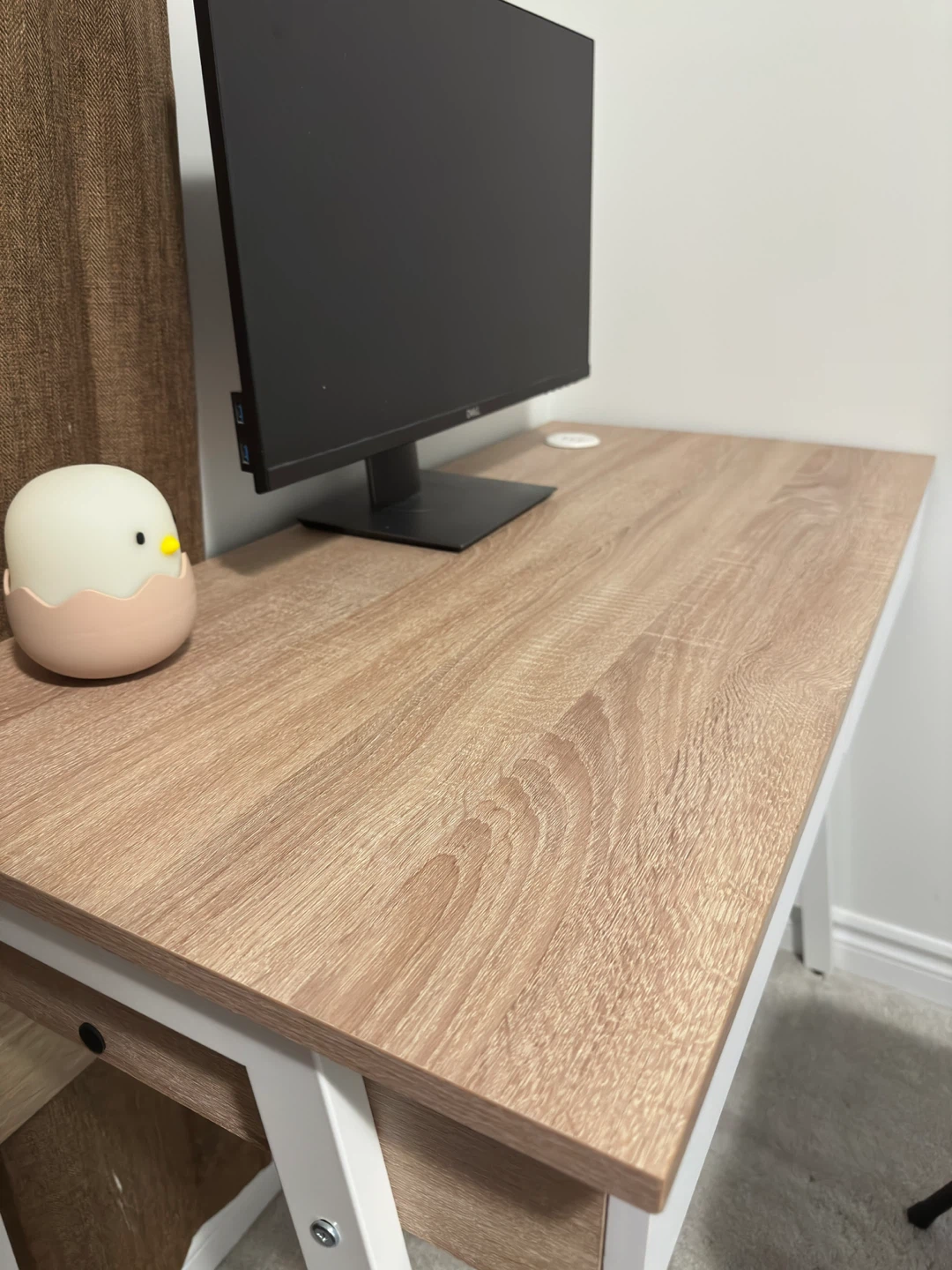 Wooden top table / desk with 2 drawers - photo 4