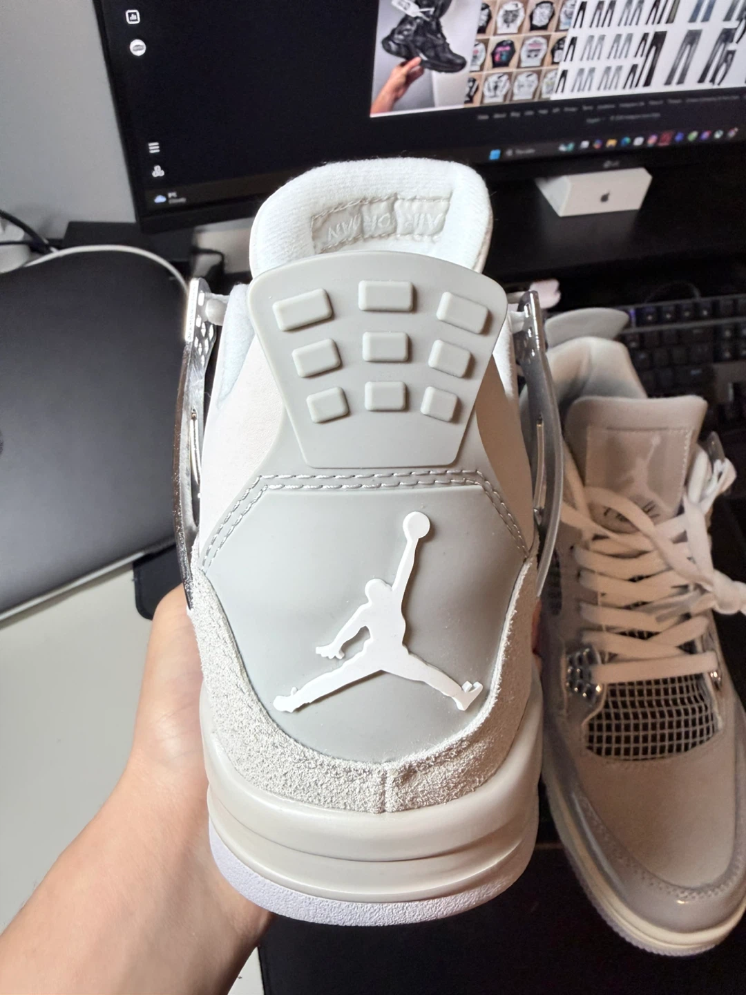 Jordan 4 'Sail' Sneakers - photo 4