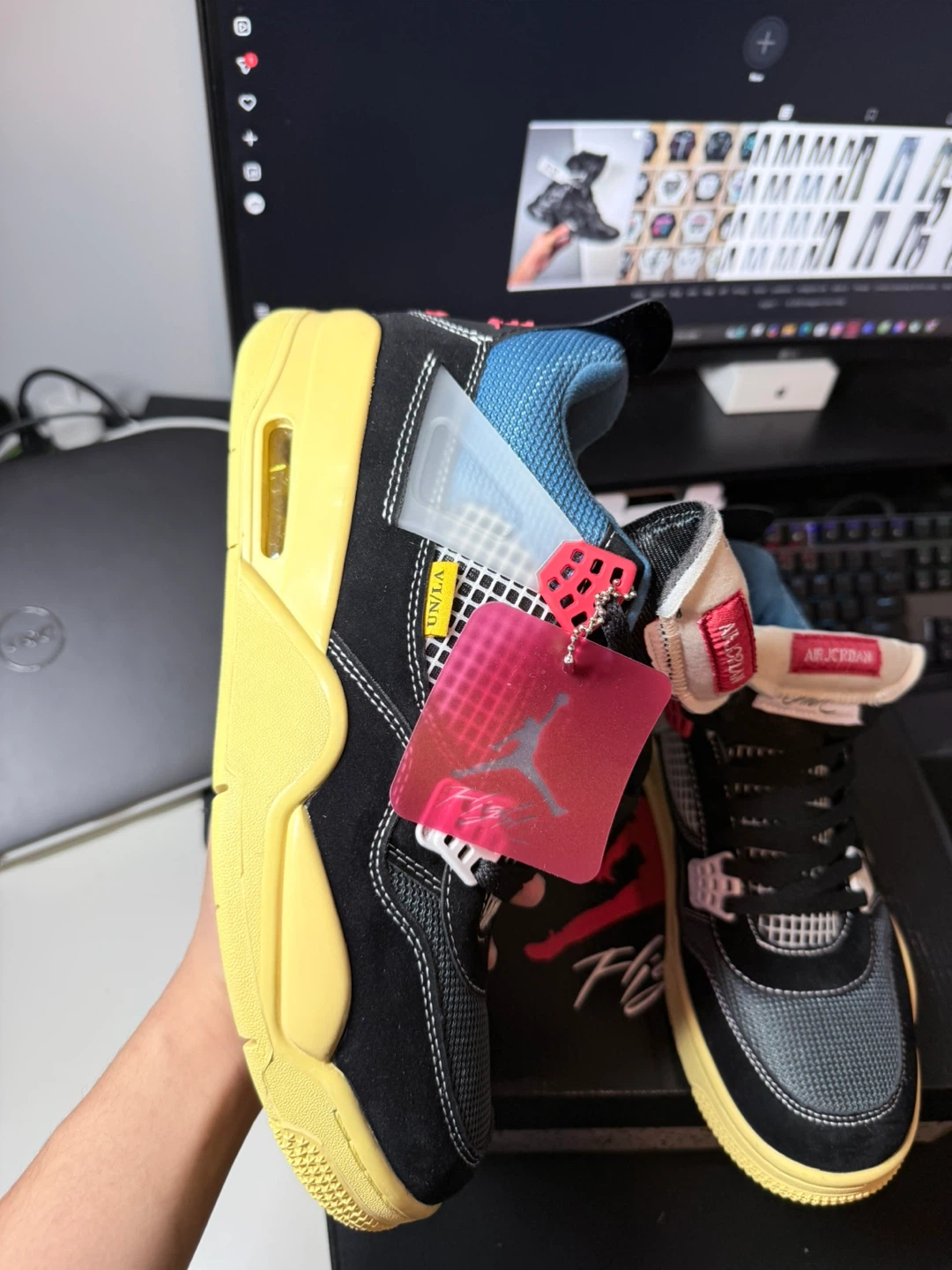 Air Jordan 4 Union LA 'Bred' Sneakers