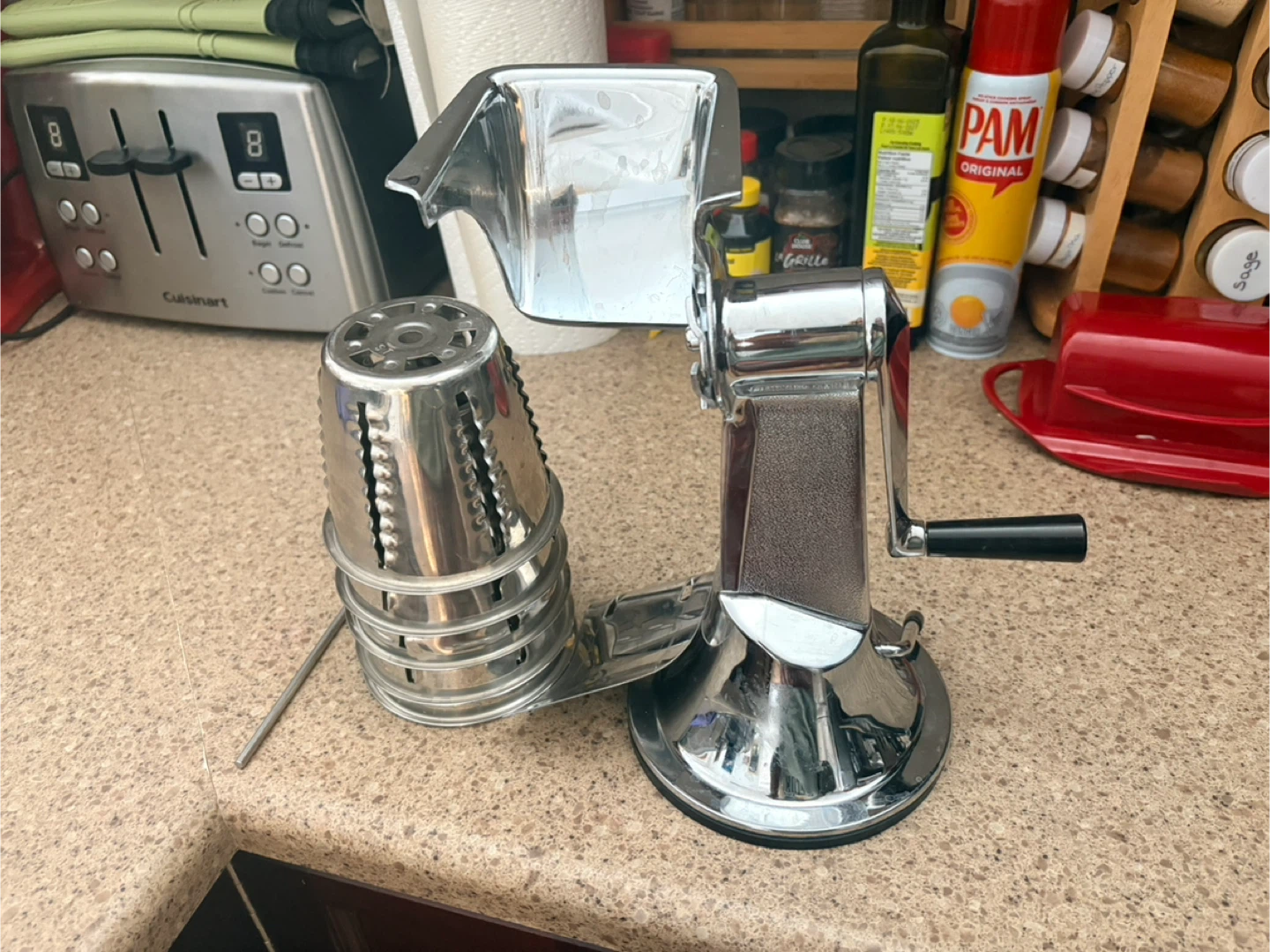 Rotary Grater Slicer with 4 Blades - photo 2