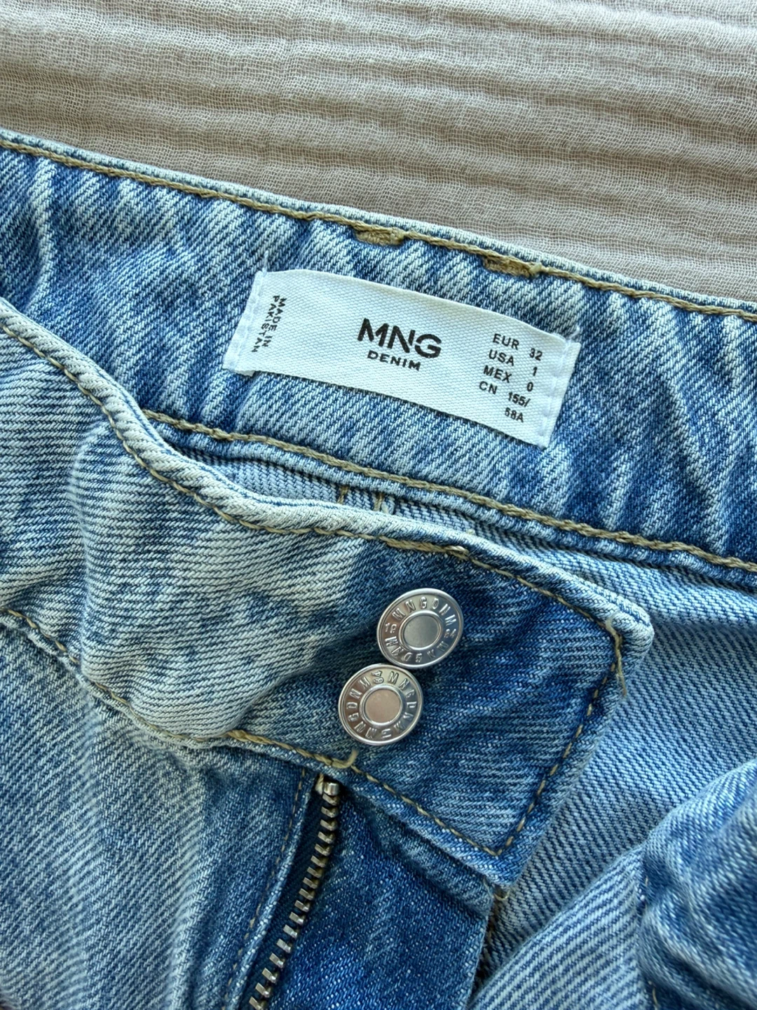 MNG Denim Wide Leg Jeans Size 0 - photo 2