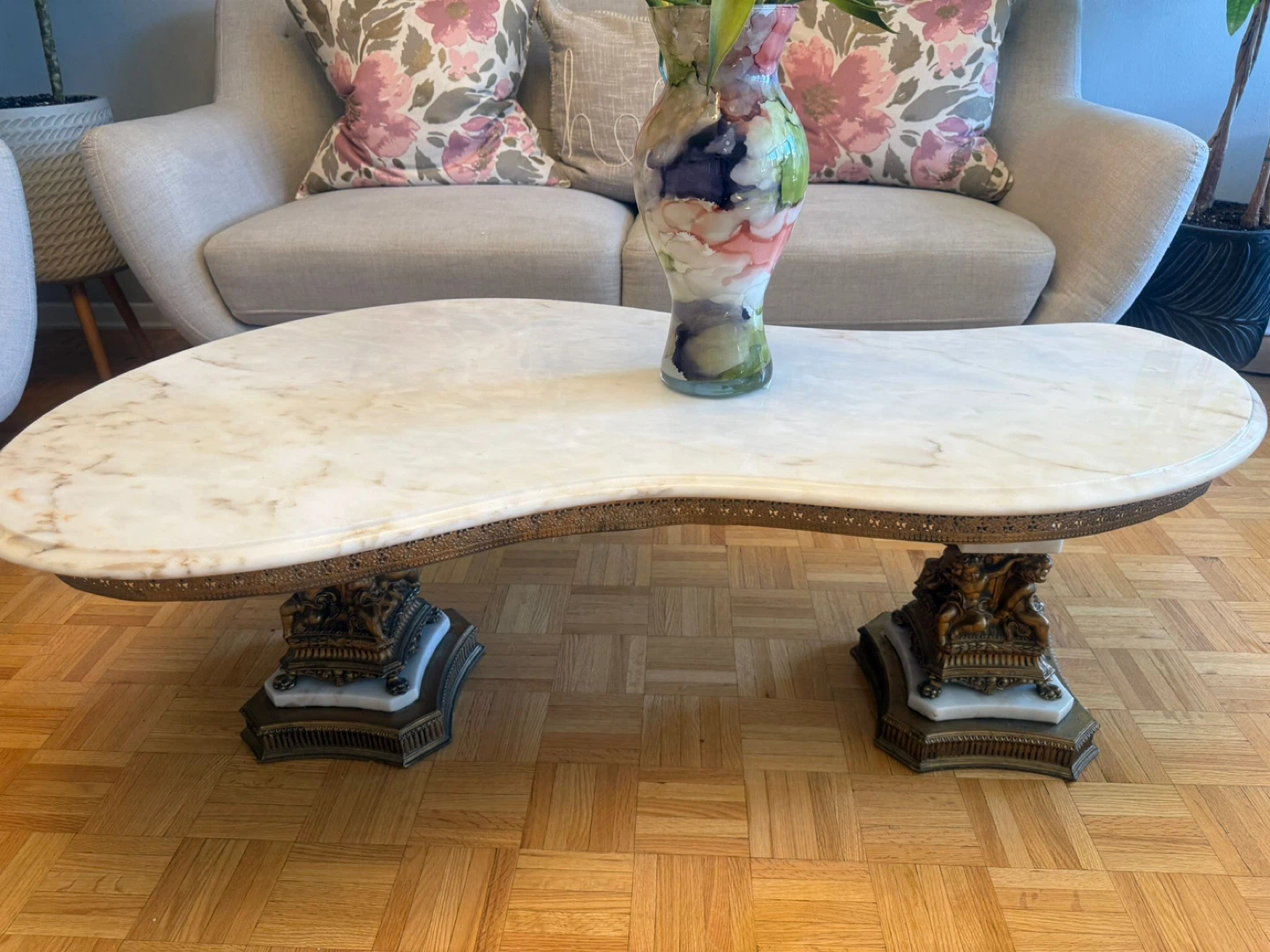 Marble Top Pedestal Table - photo 4