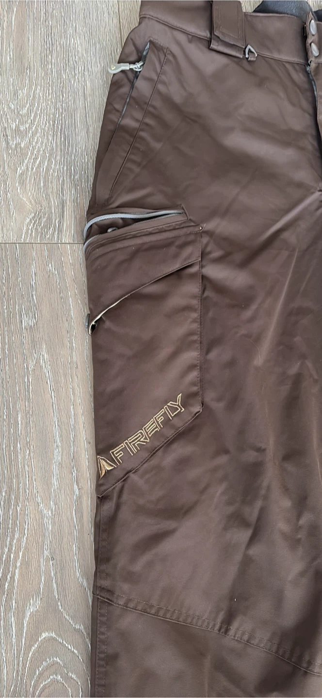 Firefly Snow Pants with Suspenders - Brown - photo 3