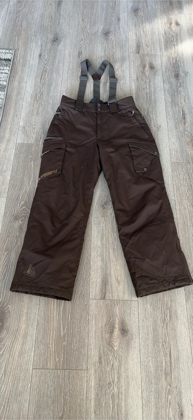 Firefly Snow Pants with Suspenders - Brown - photo 2