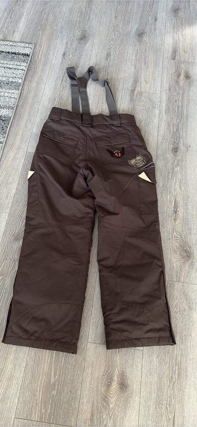 Firefly Snow Pants with Suspenders - Brown - photo 4