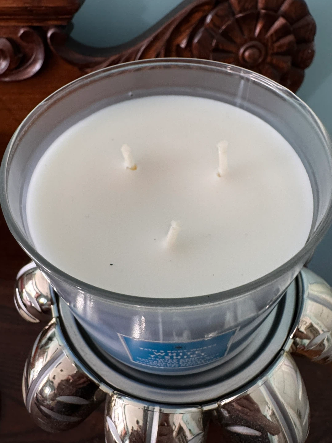 Lit Palm tree candle holder / Battery operated & candle - photo 4