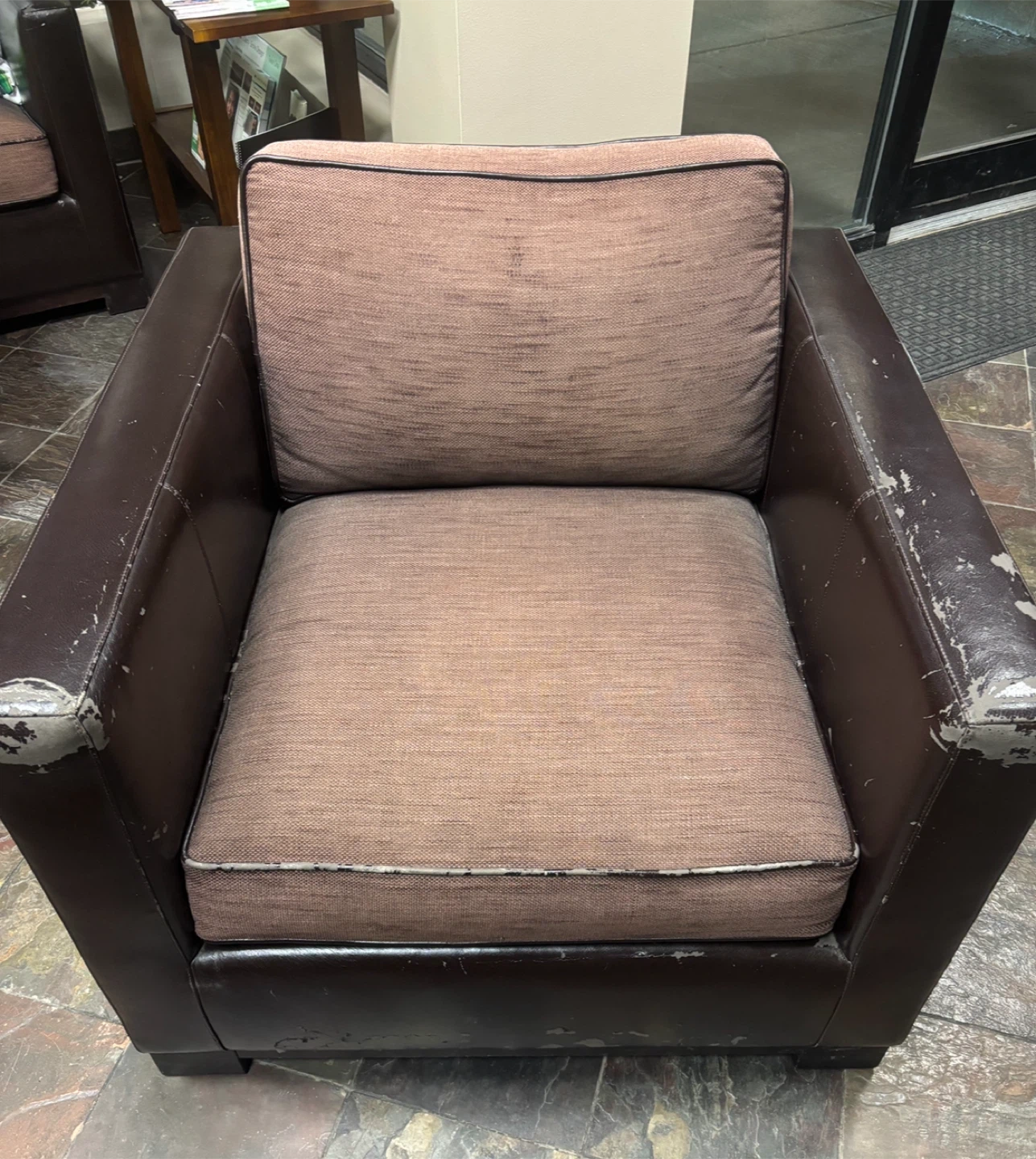 Modern Brown Armchair & Couch Set, Priced to Sell - photo 2