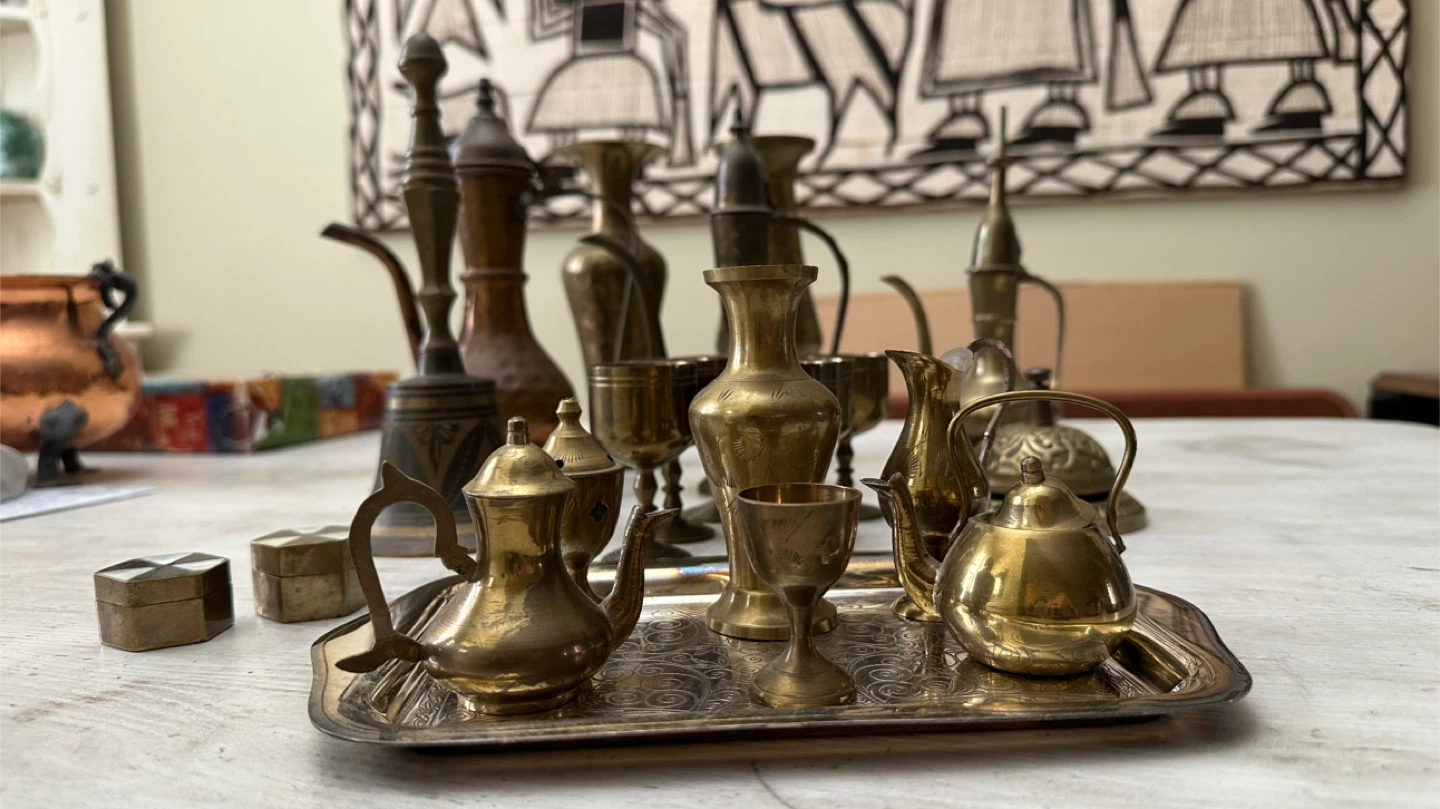 Collection of Vintage Brass and Copper Decor Items