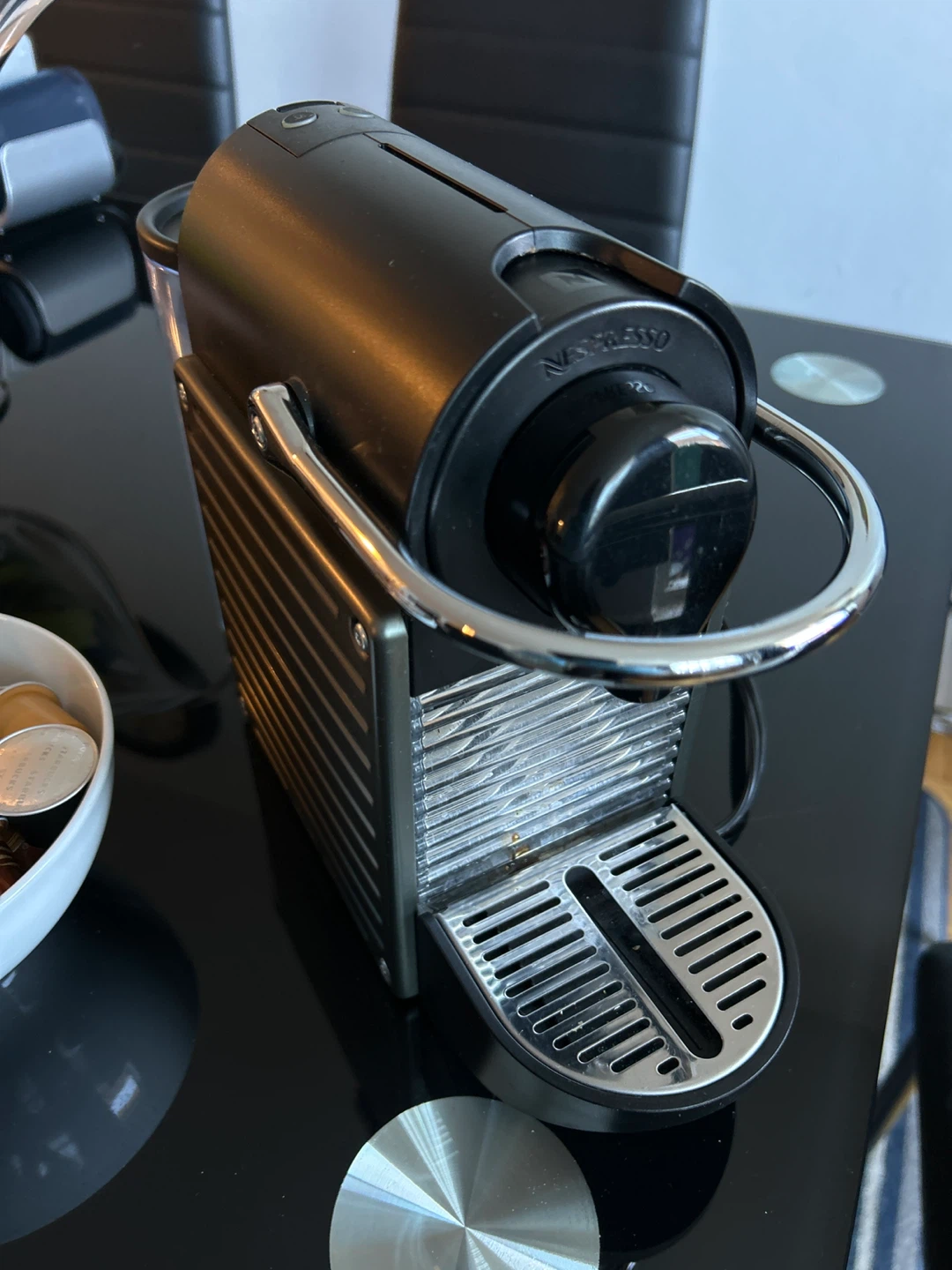 Nespresso Mini Coffee Machine with capsules included