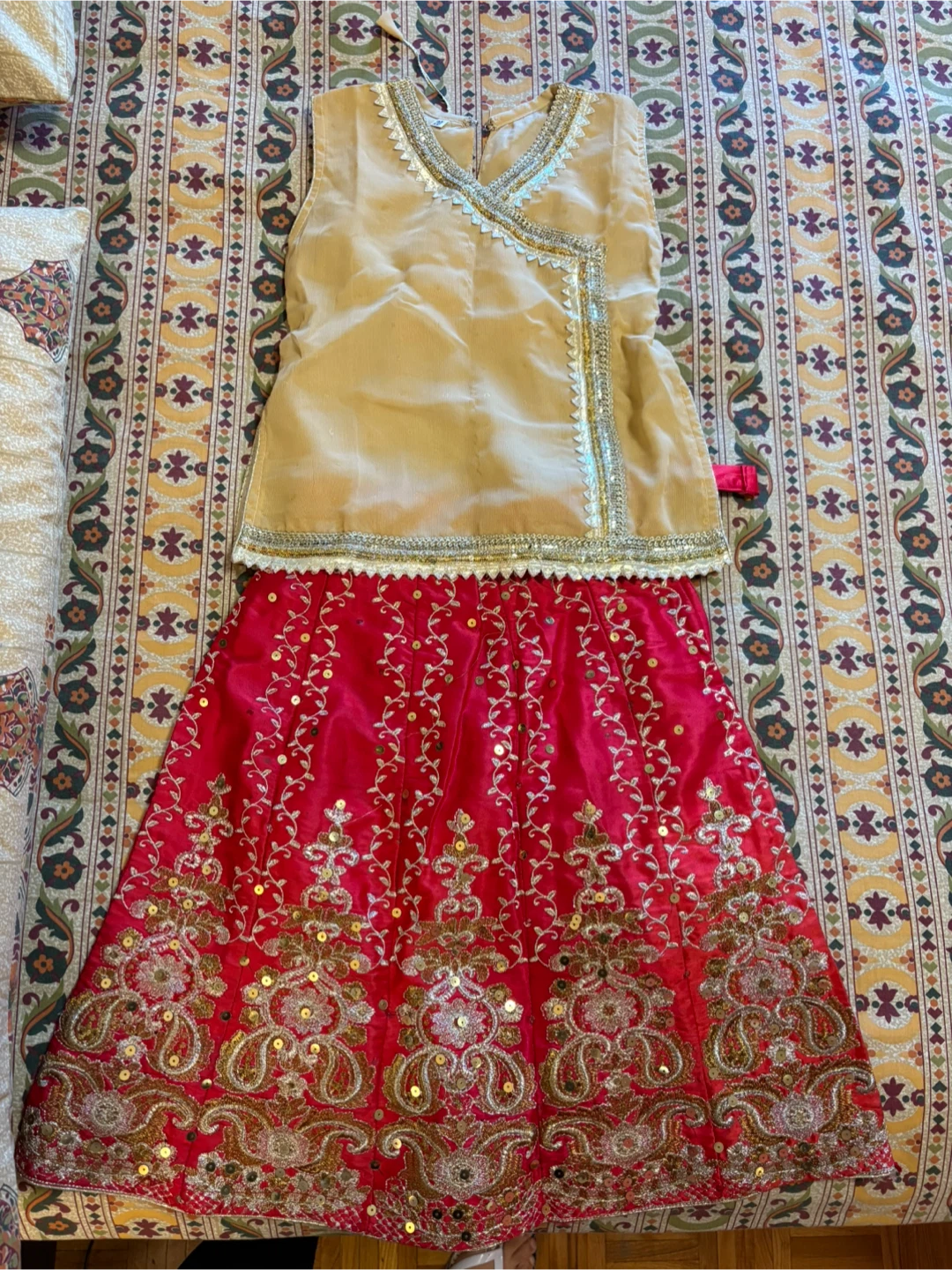 2T Girls' Festive Lehenga Choli Set
