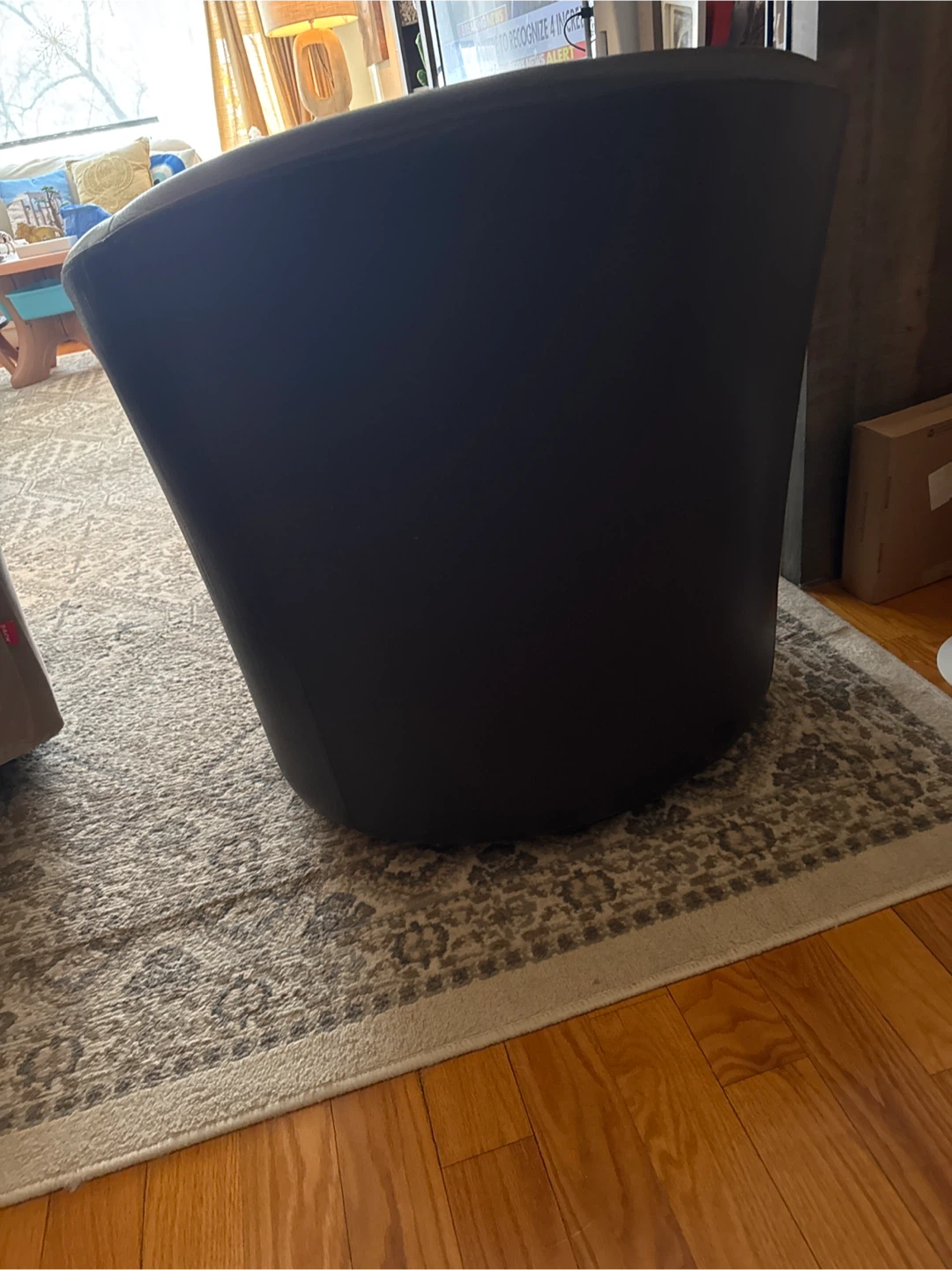Brown Leather Accent Chair - photo 2