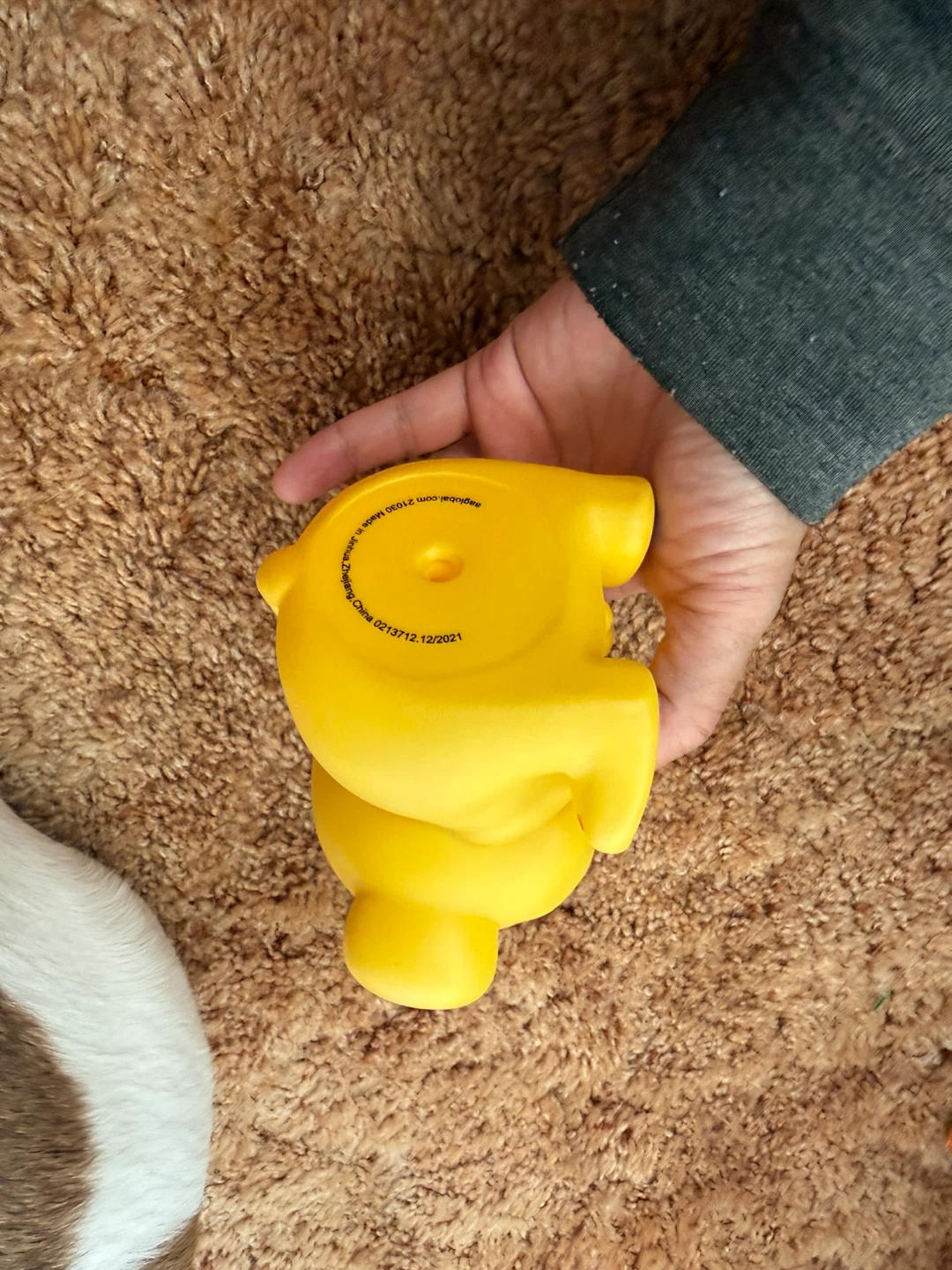 Yellow Rubber Dog Toy - photo 2