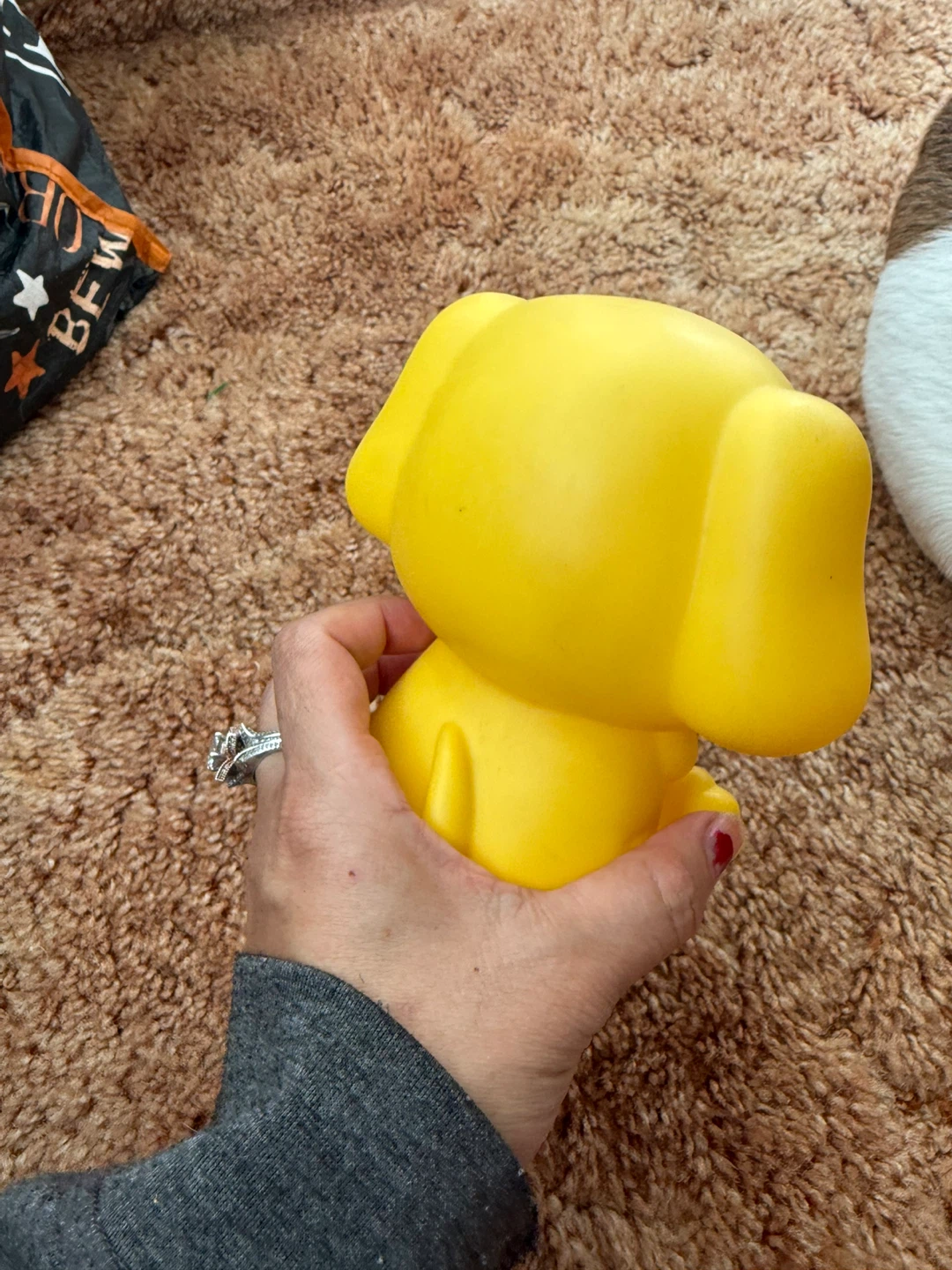 Yellow Rubber Dog Toy - photo 3