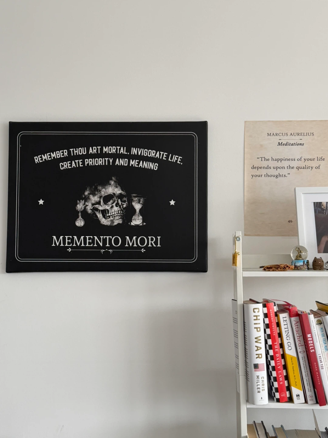 Memento Mori Stoicism Philosophy Frame – 24x18 - photo 2