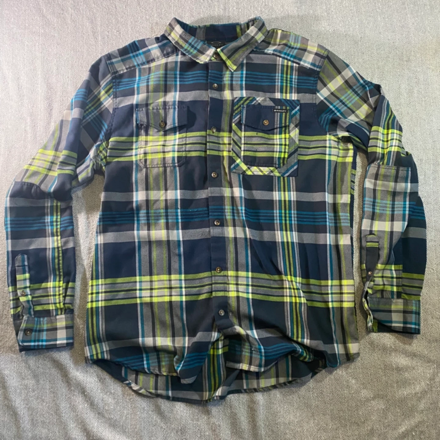 Oakley Plaid Flannel Shirt XL