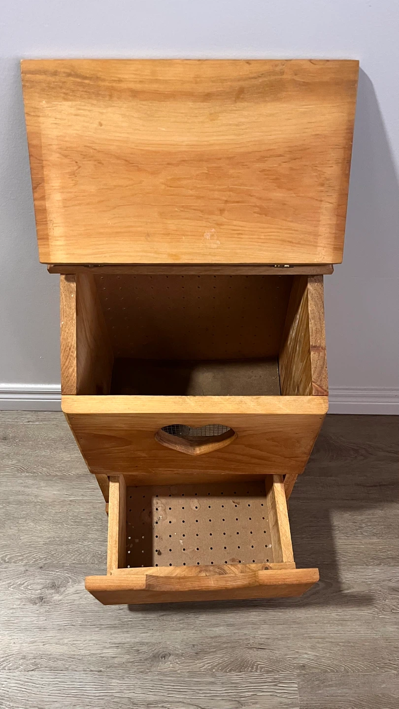 Vintage Wooden Potato Bin - photo 3