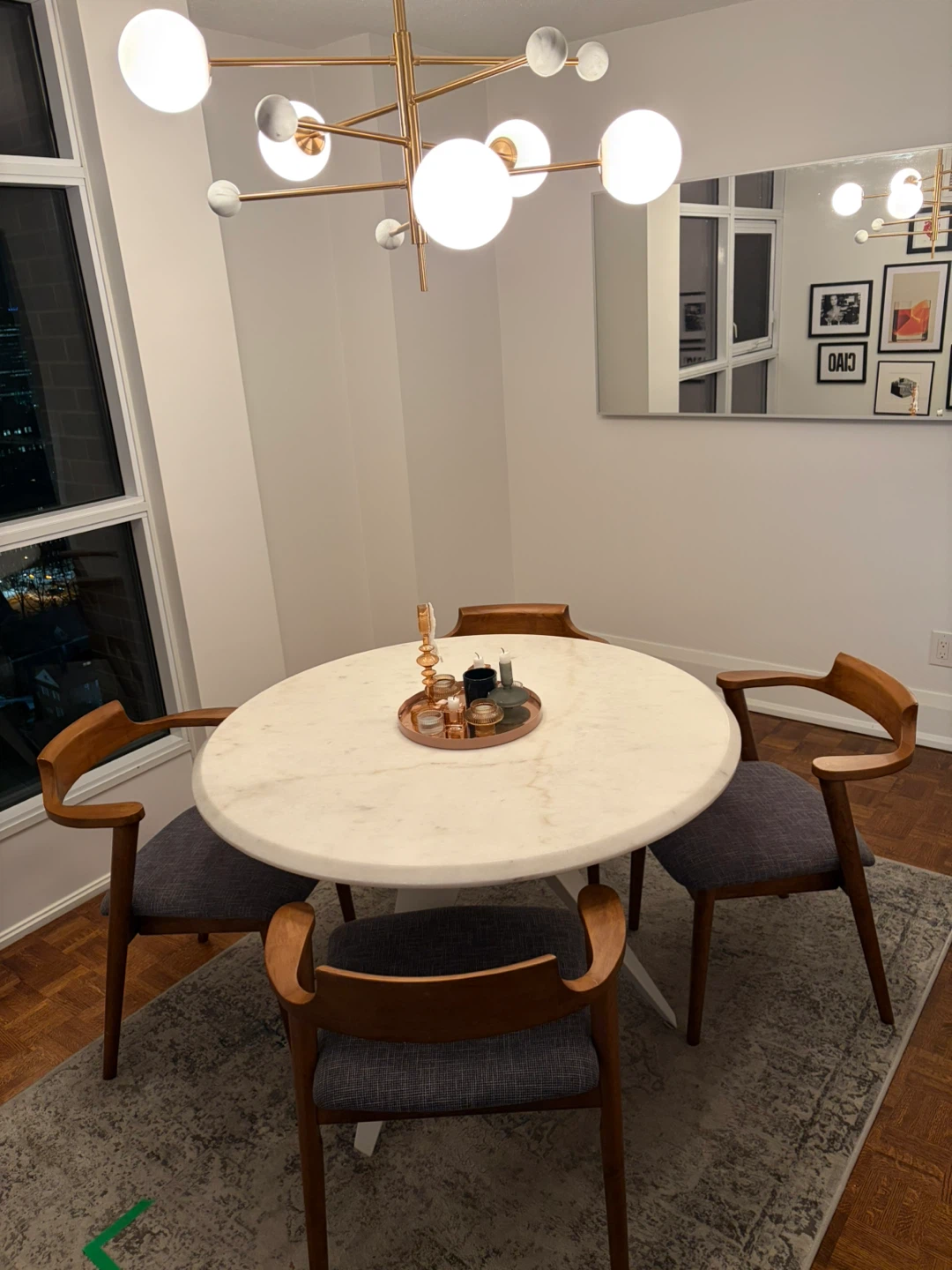 EQ3 round marble dining table - photo 5