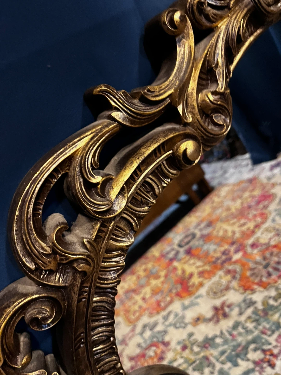 Very cool large ornate gilt mirror - photo 3