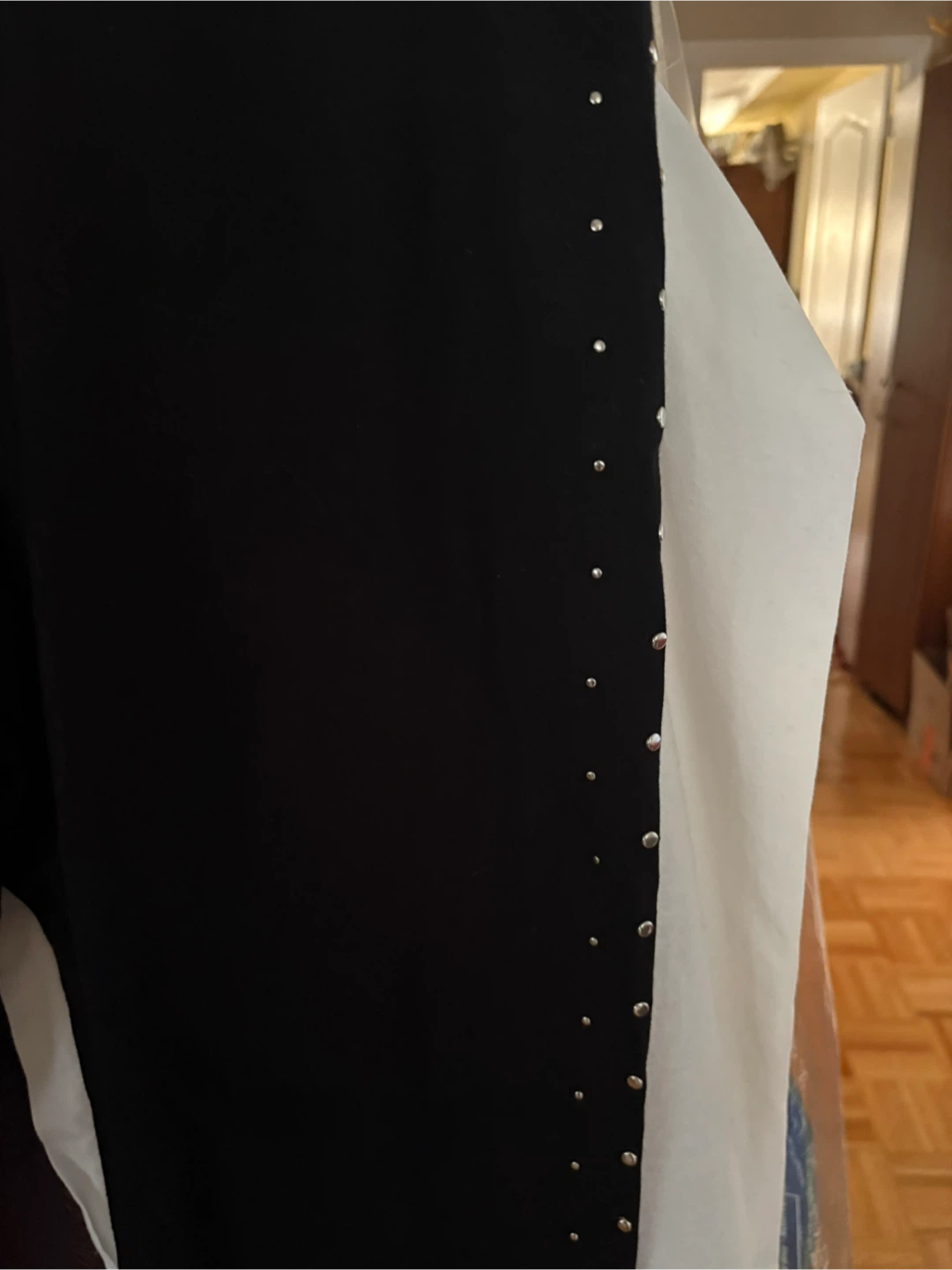 Karl Lagerfeld Black Studded Leggings XL - photo 3
