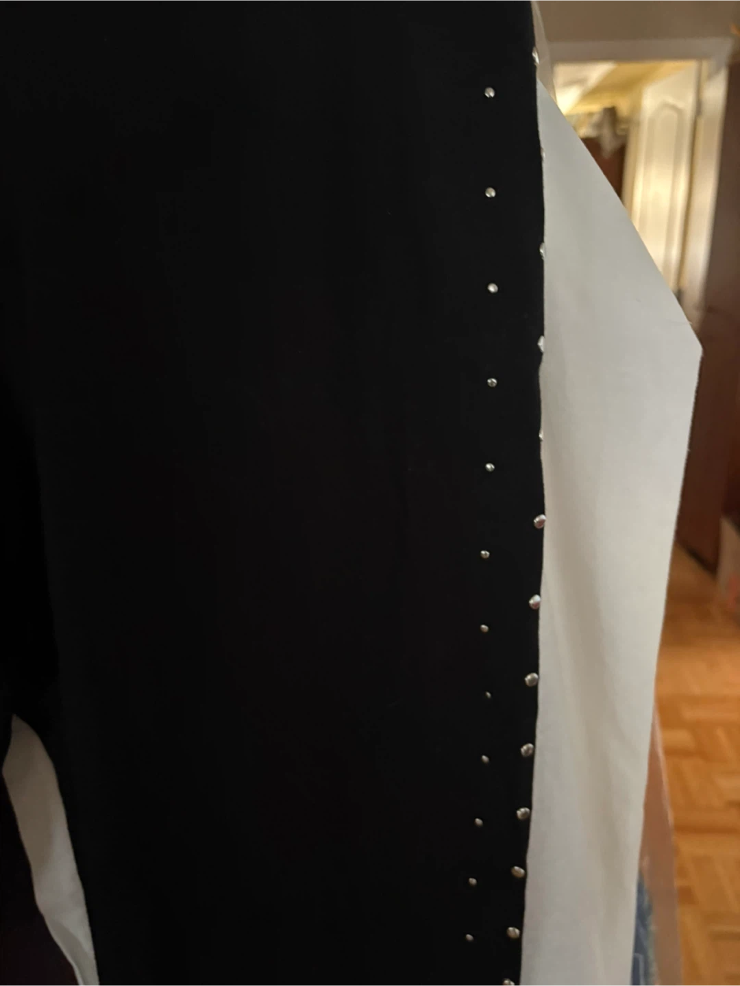 Karl Lagerfeld Black Studded Leggings XL - photo 2