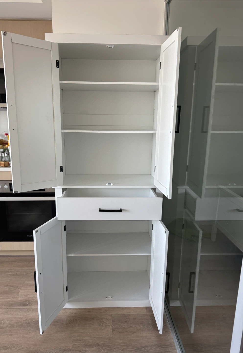 Tall Kitchen pantry storage kabinet with barn dooors - photo 2