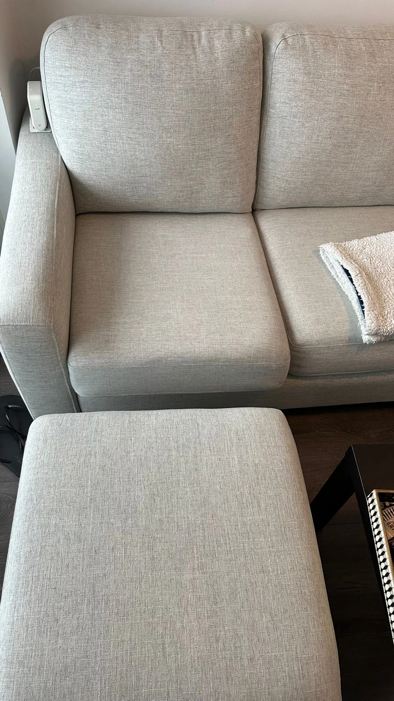 2 seater sofa with ottoman - photo 3