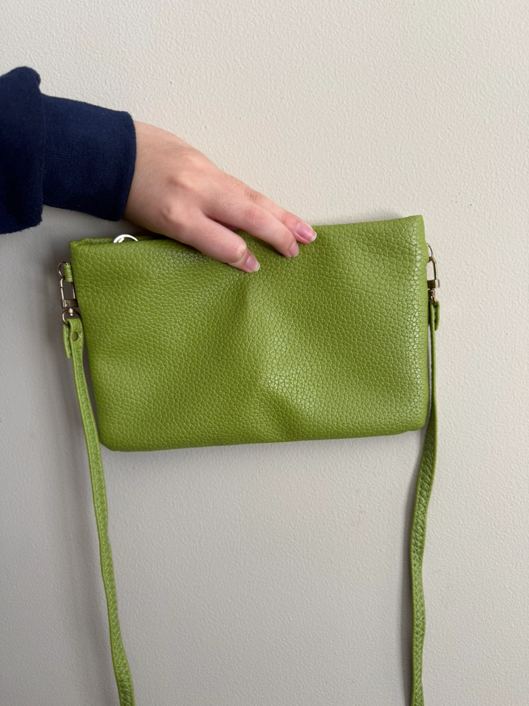🧡 Green Leather Crossbody Bag - photo 2